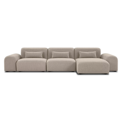 Pretty - Fabric Modular Sectional Sofa with Lounge Chair