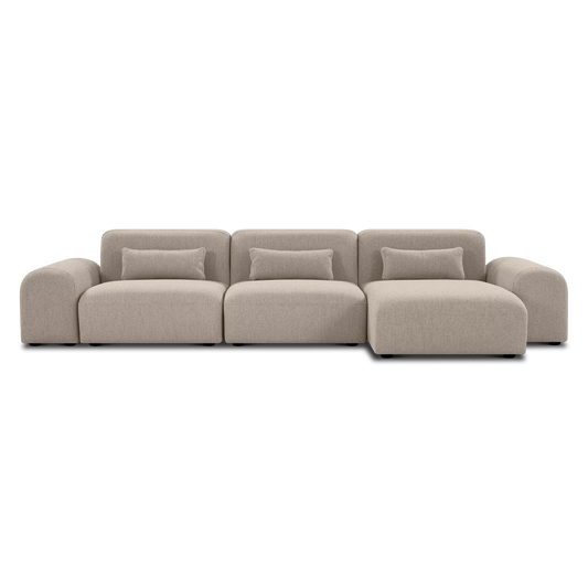 Pretty - Fabric Modular Sectional Sofa with Lounge Chair