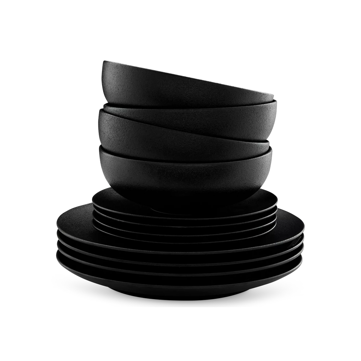 Caviar dinnerware set, 12 pieces