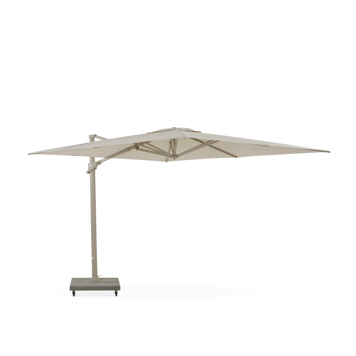 Hawaii - Parasol auto-portant rond extérieur en aluminium