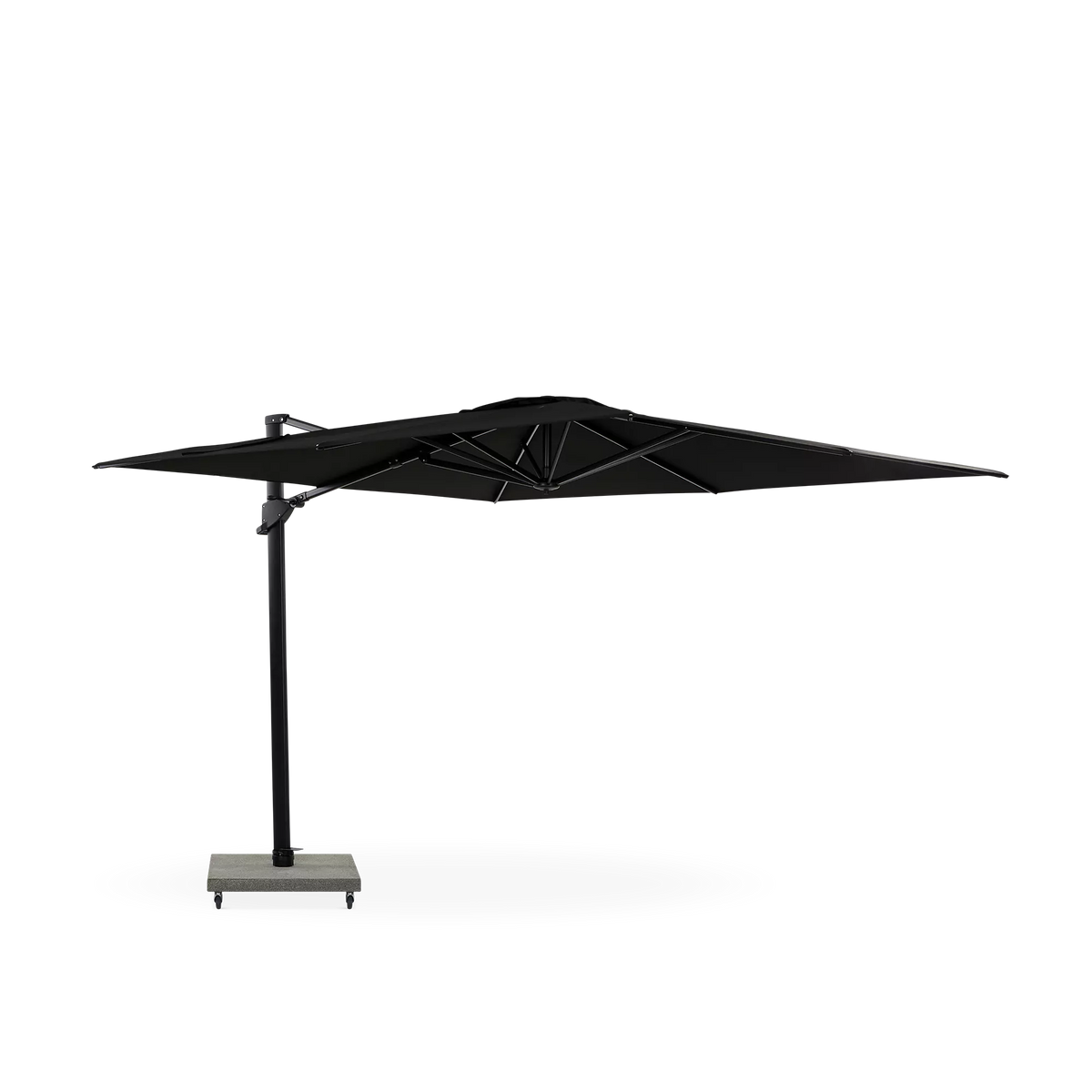 Hawaii - Parasol auto-portant rond extérieur en aluminium