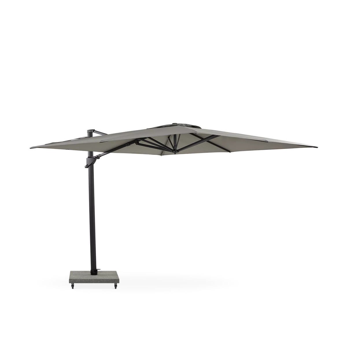 Hawaii - Parasol auto-portant rond extérieur en aluminium