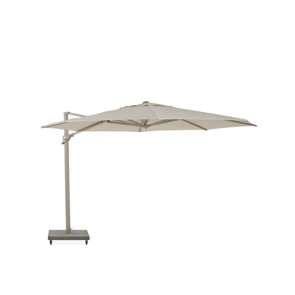 Hawaii - Parasol auto-portant rond extérieur en aluminium