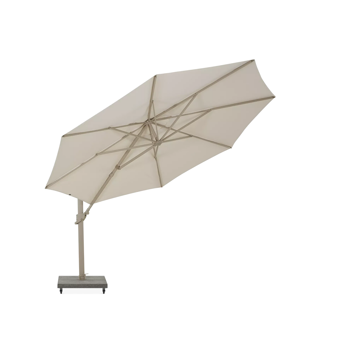 Hawaii - Parasol auto-portant rond extérieur en aluminium