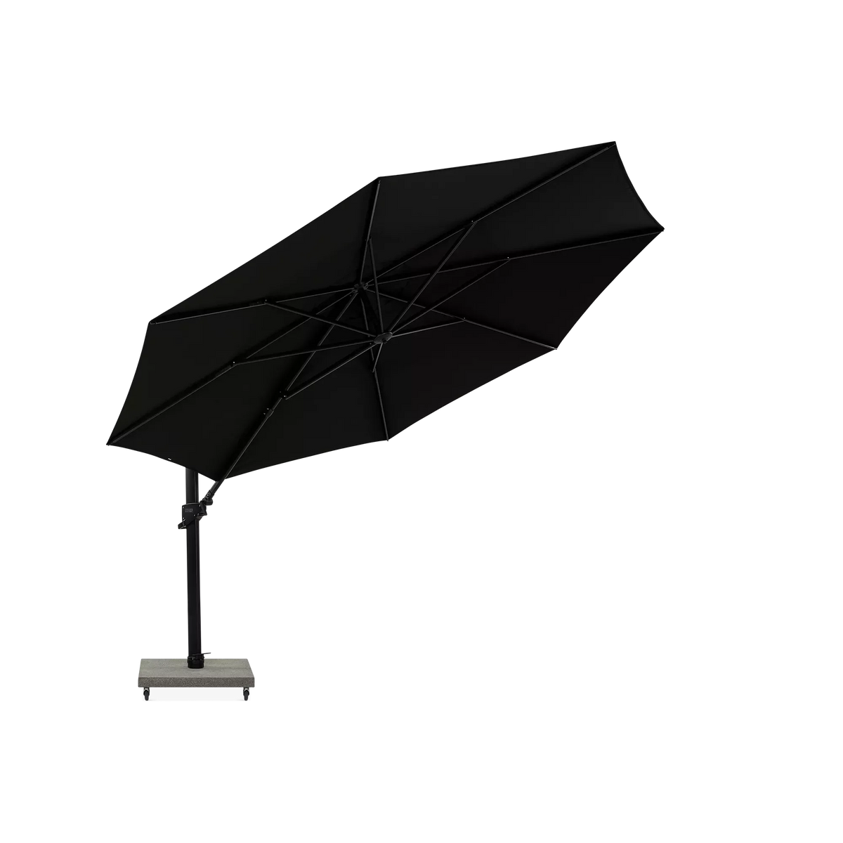 Hawaii - Parasol auto-portant rond extérieur en aluminium