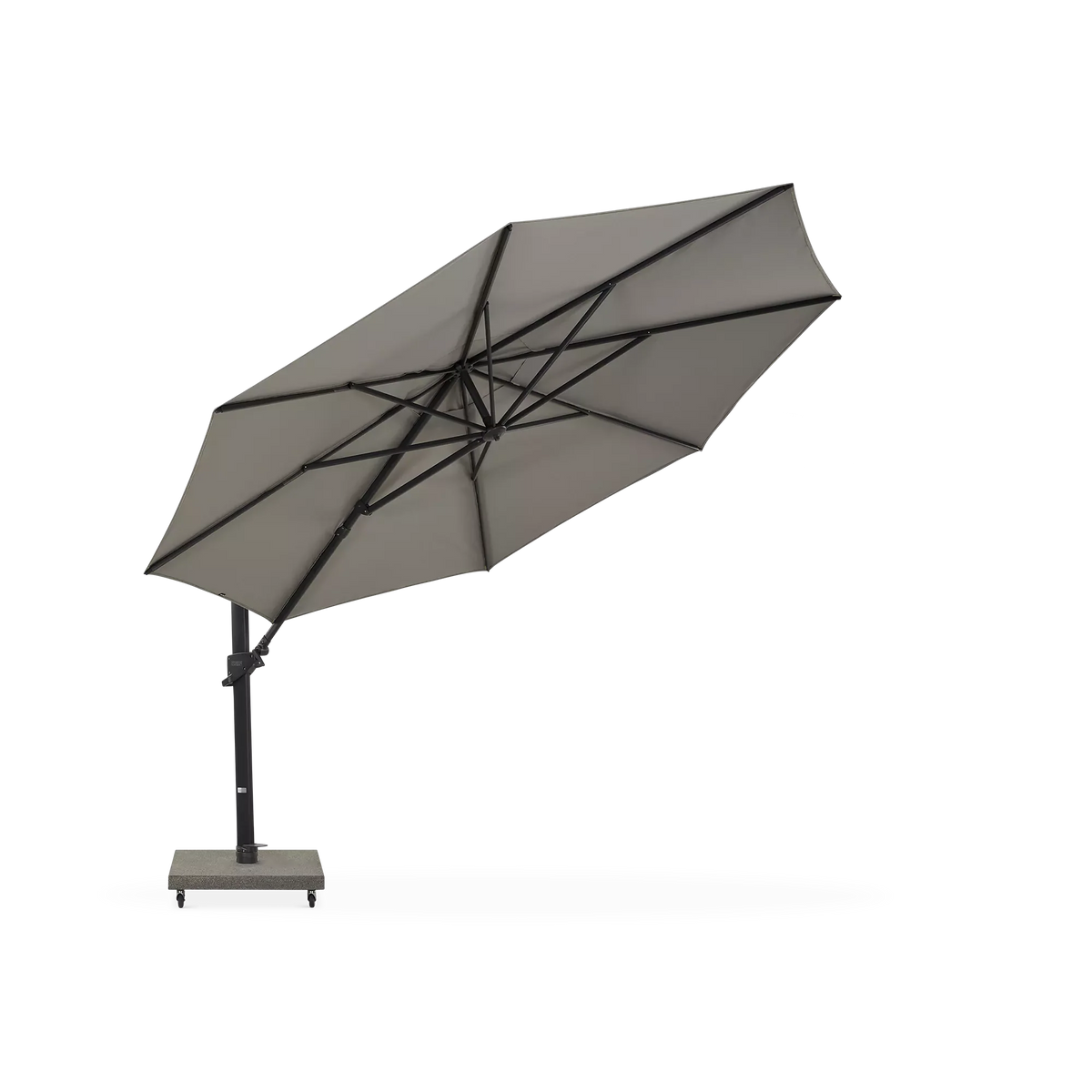Hawaii - Parasol auto-portant rond extérieur en aluminium
