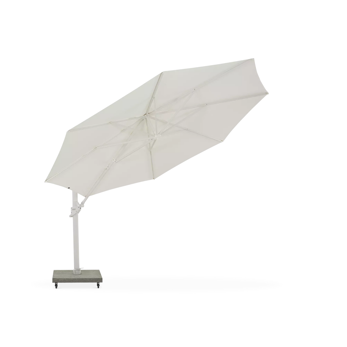 Hawaii - Parasol auto-portant rond extérieur en aluminium