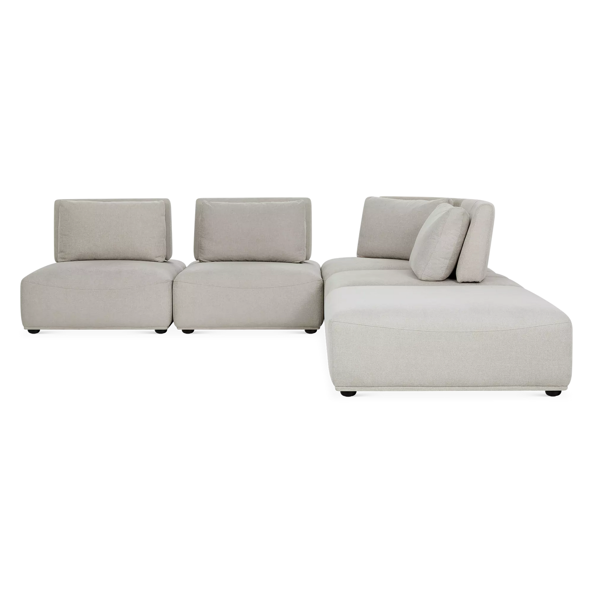 Free - Modular Fabric-Upholstered Sofa