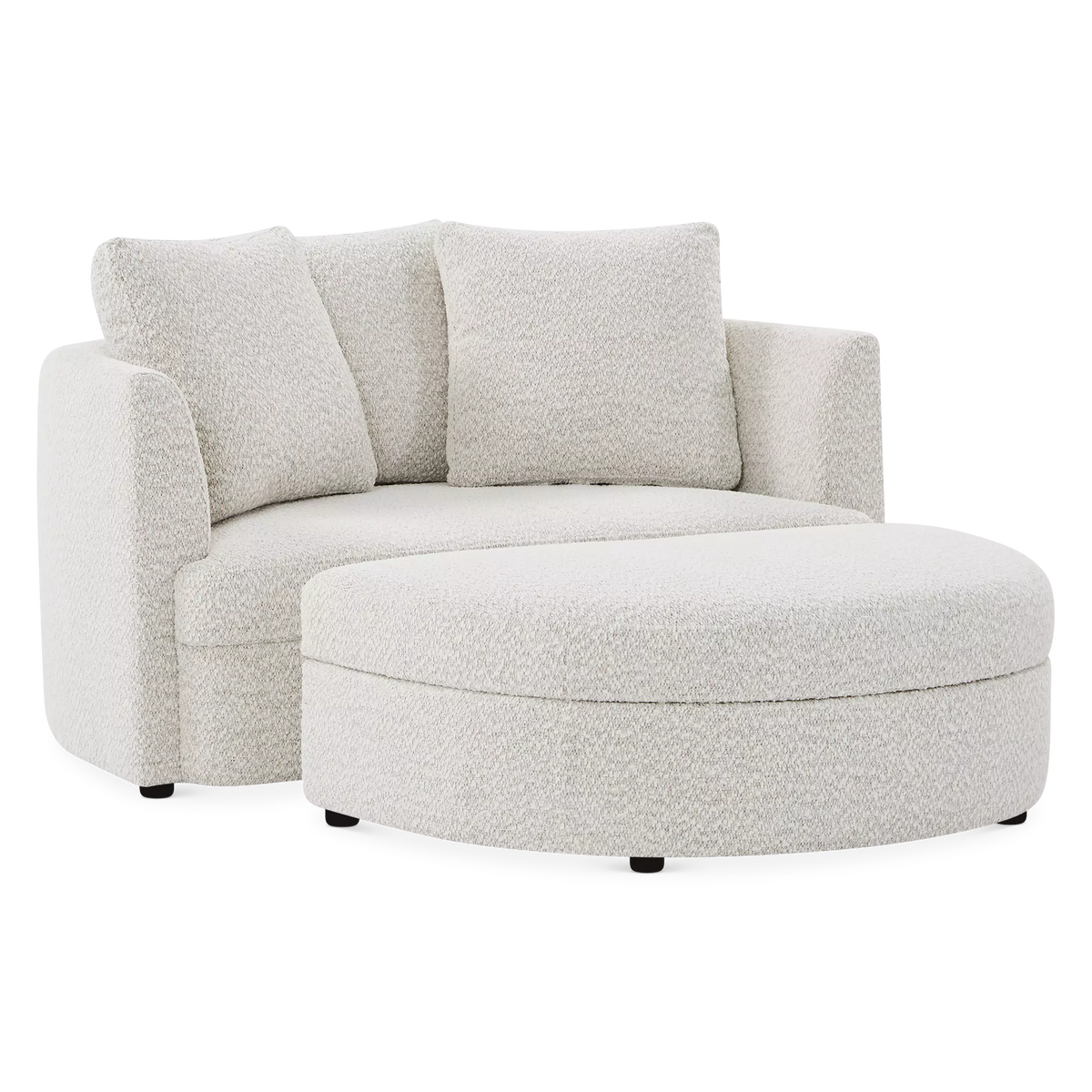 Azalea - Armchair with Pouf