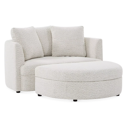 Azalea - Armchair with Pouf