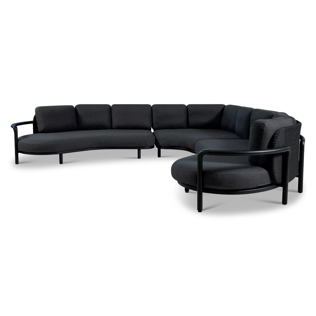 Over View - Outdoor Wicker Sectional Sofa