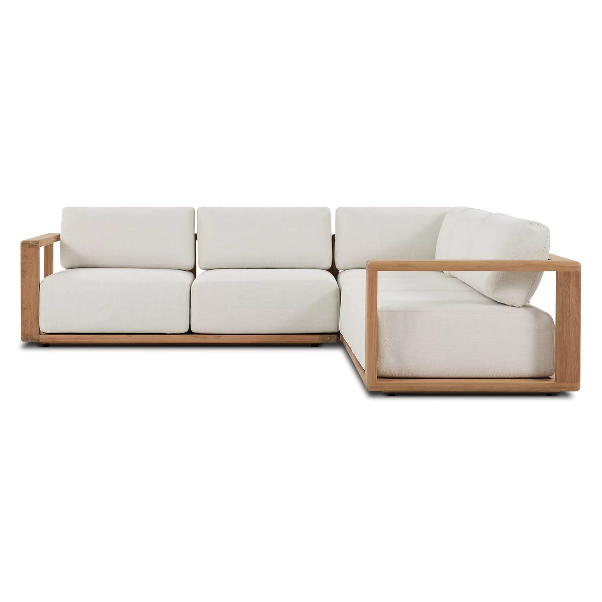 Square - Canapé sectionnel modulaire extérieur en teck par Ethnicraft