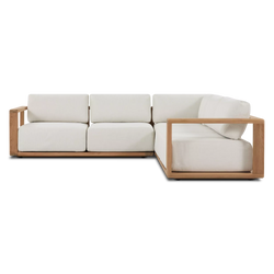 Square - Canapé sectionnel modulaire extérieur en teck par Ethnicraft
