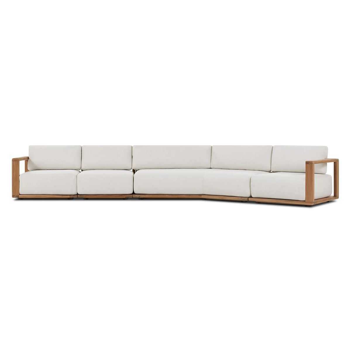 Square - Canapé sectionnel modulaire extérieur en teck par Ethnicraft