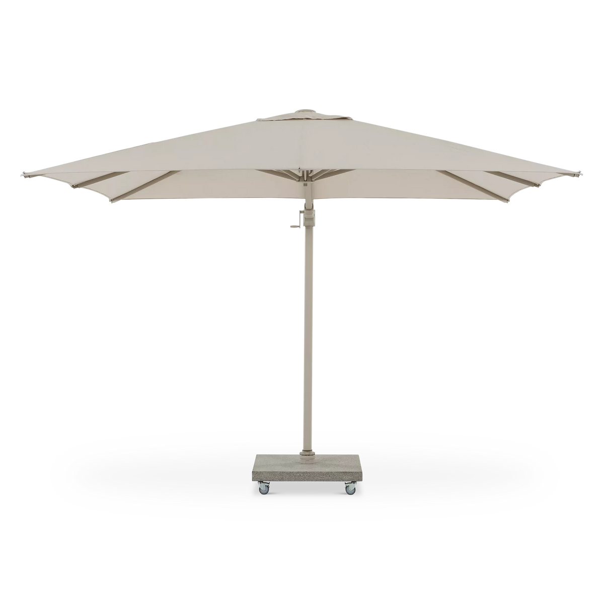 Antego - Parasol auto-portant carré extérieur en aluminium