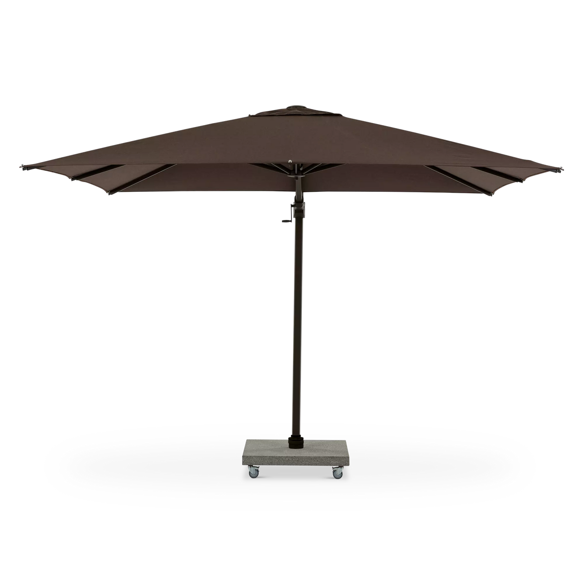 Antego - Parasol auto-portant carré extérieur en aluminium