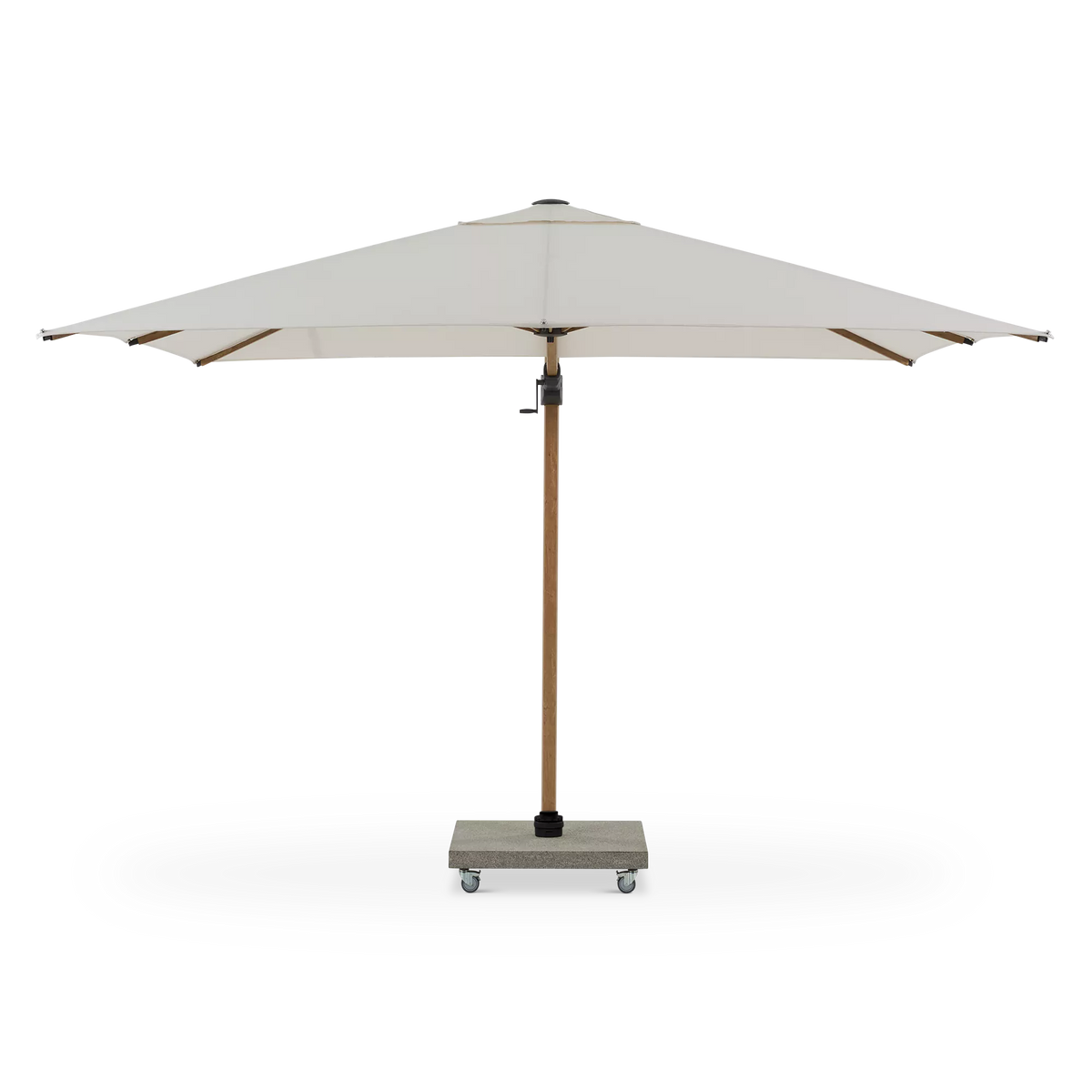 Antego - Parasol auto-portant carré extérieur en aluminium