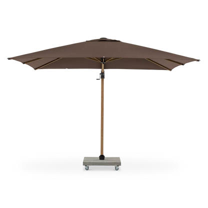 Antego - Parasol auto-portant carré extérieur en aluminium