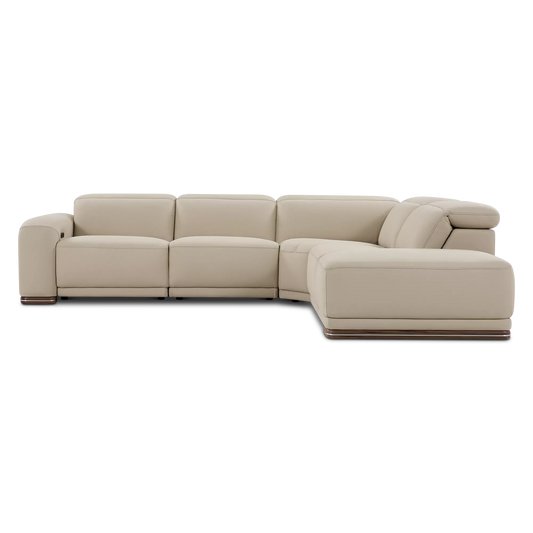 Mike - Power Recline Leather Sectional Sofa by Incanto