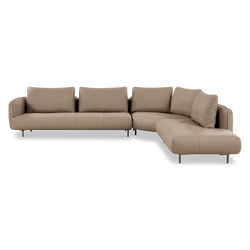 Crystal - Leather Sectional Sofa by Gamma