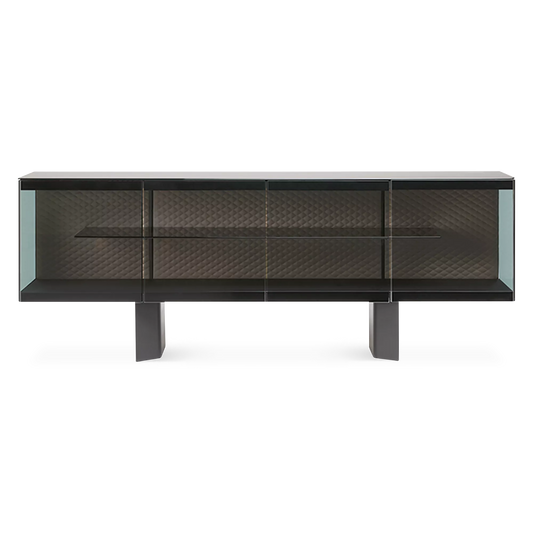 Boutique - Glass and Steel Sideboard by Cattelan Italia