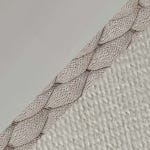 Beige Aluminium / Beige Rope / Linen Fabric swatch