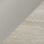 Beige Aluminium / Travertino White Ceramic swatch