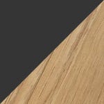 Black / Aluminum With Teak Finish swatch