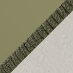 Green Aluminum & Rope / Sand Fabric swatch
