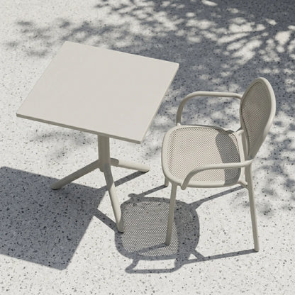 Dots - Chaise sans bras extérieure en aluminium