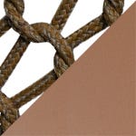 Red Terracotta / Umber Brown Fabric swatch