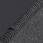 Charcoal Aluminium / Carbon Rope / Moka Charcoal Fabric swatch