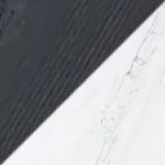 Black Teak / White Marble Ceramic - 58'' swatch