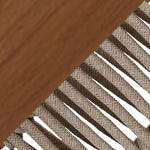 Teak-finished Aluminium / Sand Rope swatch