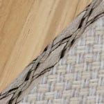 Teak / Pepper Rope / Salty White Fabric swatch